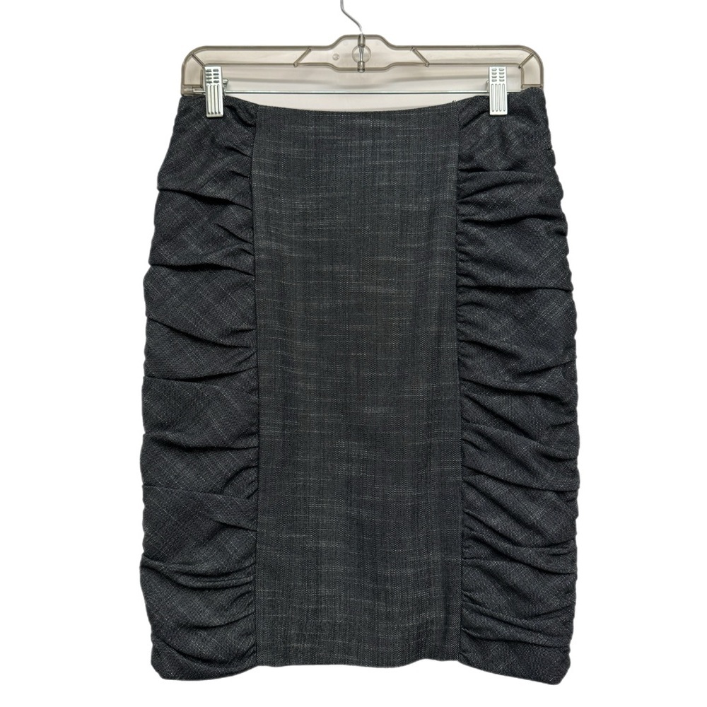 Anthro Cartonnier Ruched Pencil Skirt